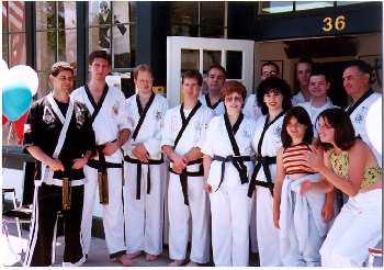 Students at the Chung Moo Doe Martial Arts School